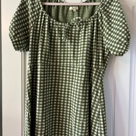 NWT Cutie Madewell Gingham Mini Dress - Picture 4 of 5